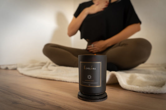 meditieren mit natürlicher duftkerze